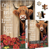 Le puzzle en bois "La Vache dans la Grange" 1000 pièces